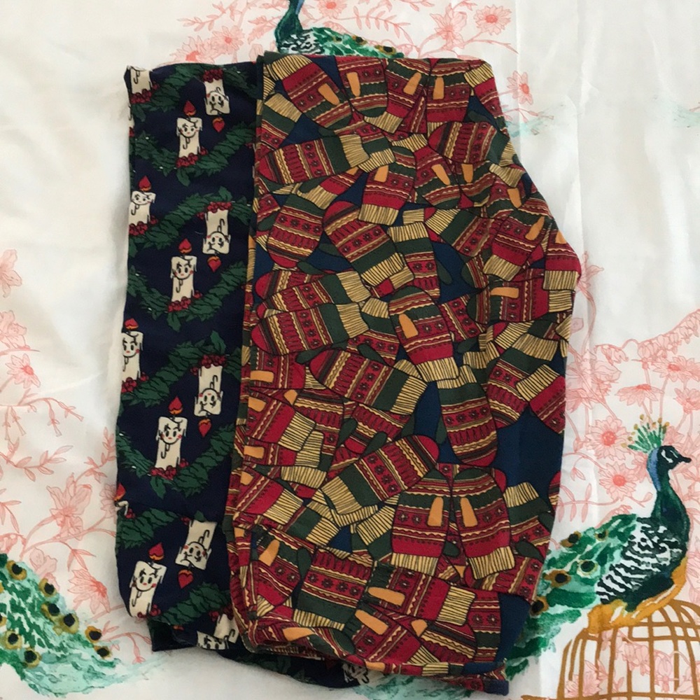 LulaRoe Holiday OS Leggings